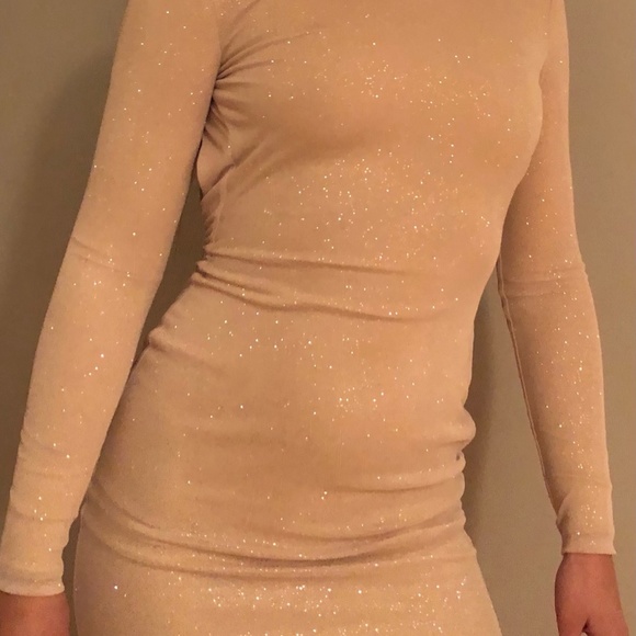 Meshki Sparkly Blush Dress - Picture 2 of 4